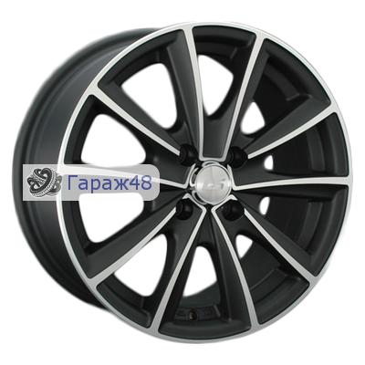 LS 232 R15 / 6.5J PCD 5x100 ET 40 ЦО 57.1 Литые Черный матовый полированный